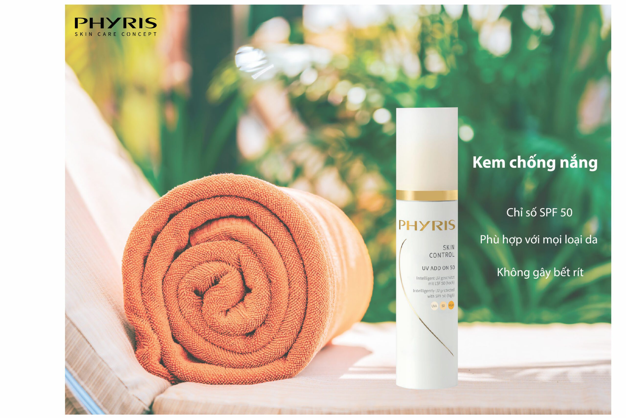 Kem Chống Nắng Phyris UV Add-On SPF 50 Bảo Vệ Toàn Diện Da